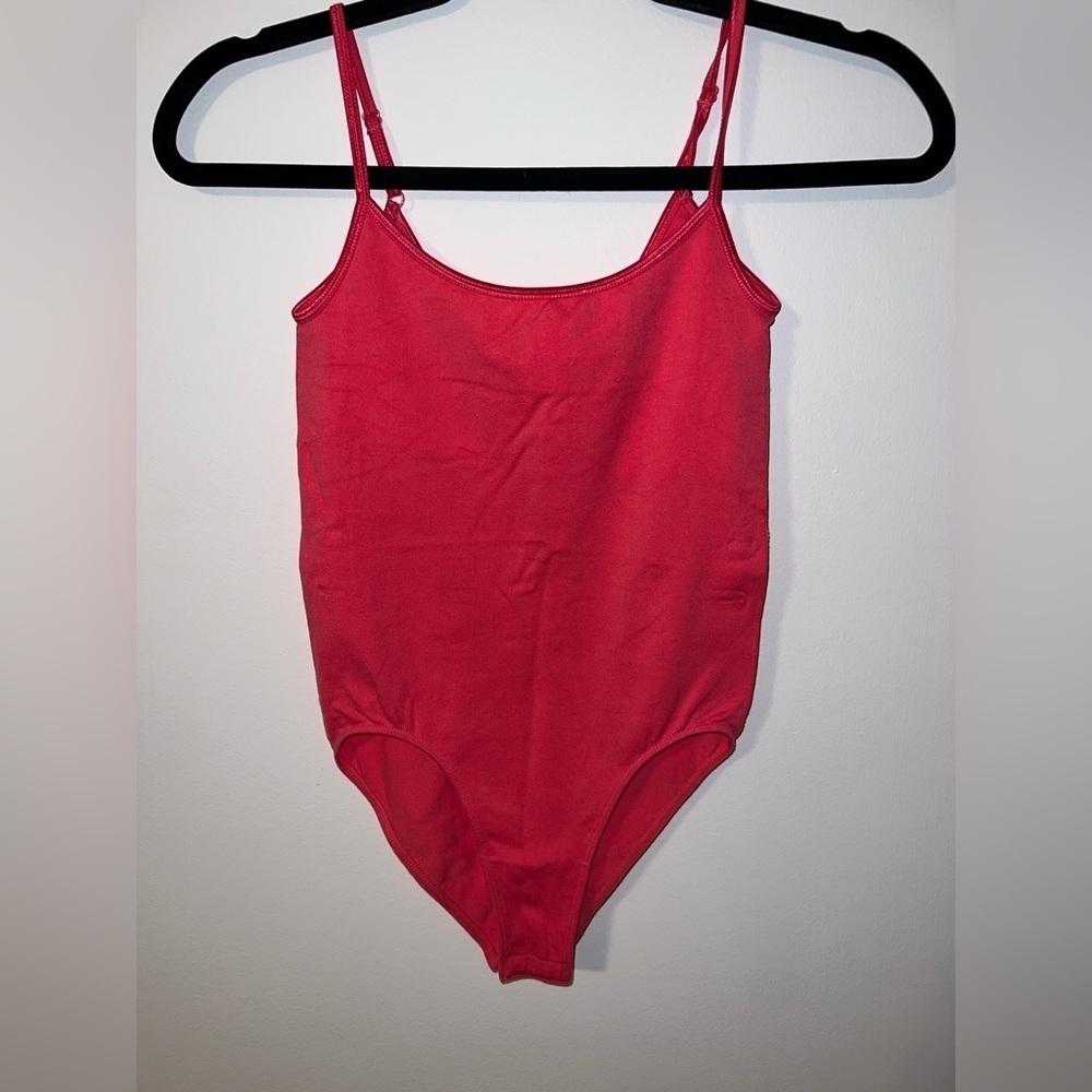 BCBGMAXAZRIA Pink Scoop-neck sleeveless Bodysuit XS Small